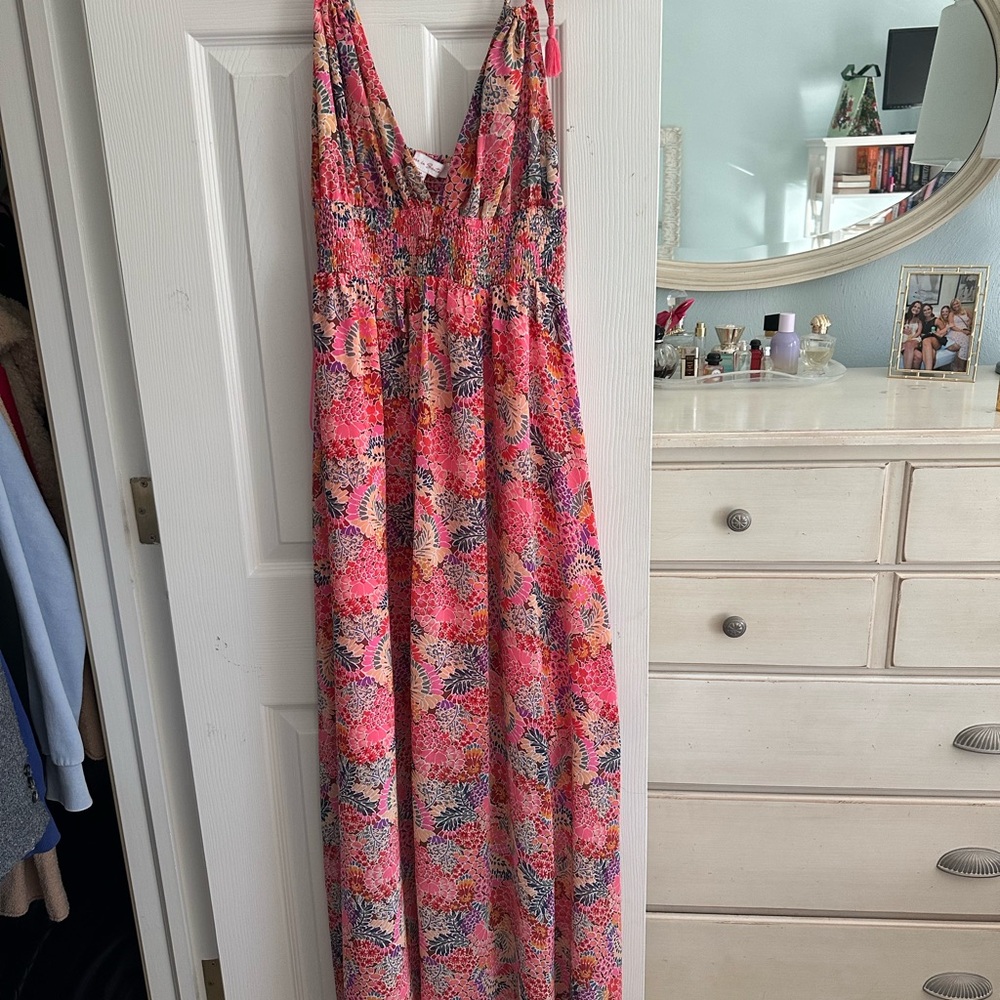 Floral Pink Maxi Dress